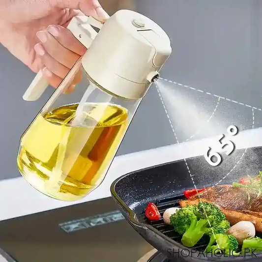 2-in-1 Oil Spray Bottle & Dispenser - 450ml