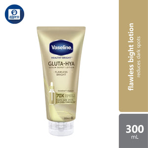 Vaseline Gluta-Hya Serum Burst Lotion 300ml (Dewy Radiance / Flawless Bright)