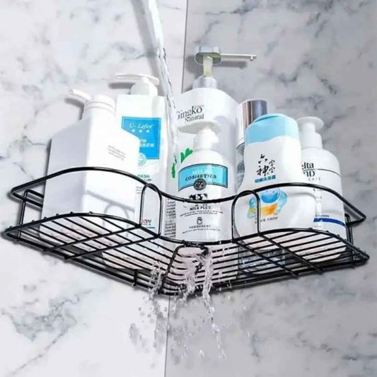 Space saving Metal Corner Rack For Bathroom & Kitchen