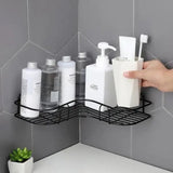 Space saving Metal Corner Rack For Bathroom & Kitchen