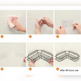 Space saving Metal Corner Rack For Bathroom & Kitchen