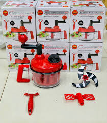 4 in 1 Quick Chopper (includes egg separator, whisking paddle, peeler and spinner basket)