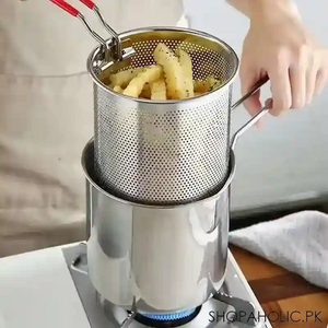 Kitchen Deep Frying Pot With Strainer